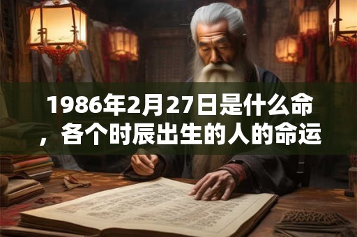1986年2月27日是什么命，各个时辰出生的人的命运