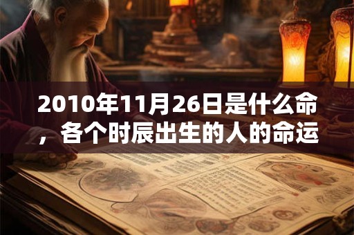 2010年11月26日是什么命,各个时辰出生的人的命运 2010年11月26日是什么命,各个时辰出生的人的命运