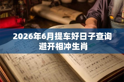 2026年6月提车好日子查询 避开相冲生肖