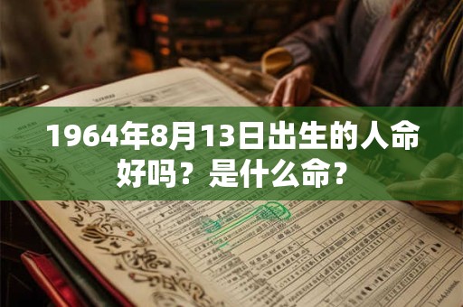 1964年8月13日出生的人命好吗？是什么命？