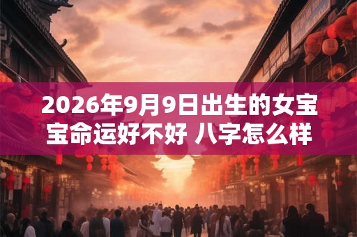 2026年9月9日出生的女宝宝命运好不好 八字怎么样