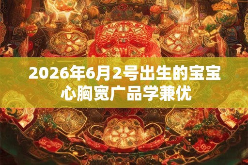 2026年6月2号出生的宝宝 心胸宽广品学兼优 2026年6月2号出生的宝宝 心胸宽广品学兼优