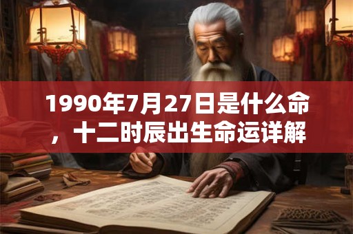 1990年7月27日是什么命,十二时辰出生命运详解 1990年7月27日是什么命,十二时辰出生命运详解