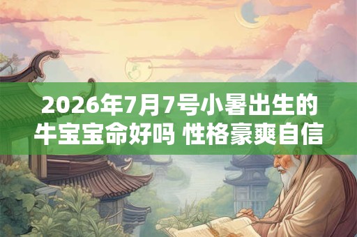 2026年7月7号小暑出生的牛宝宝命好吗 性格豪爽自信