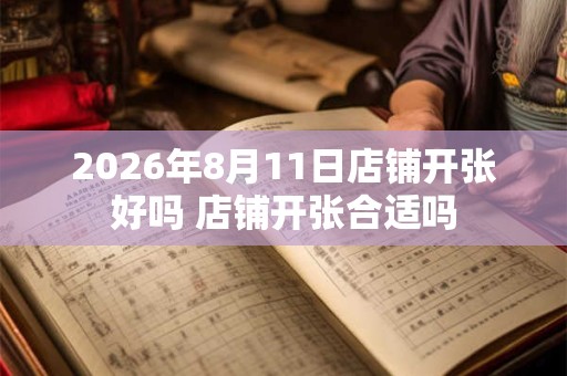 2026年8月11日店铺开张好吗 店铺开张合适吗 2026年8月11日店铺开张好吗 店铺开张合适吗