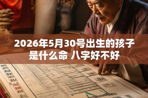 2026年5月30号出生的孩子是什么命 八字好不好 2026年5月30号出生的孩子是什么命 八字好不好