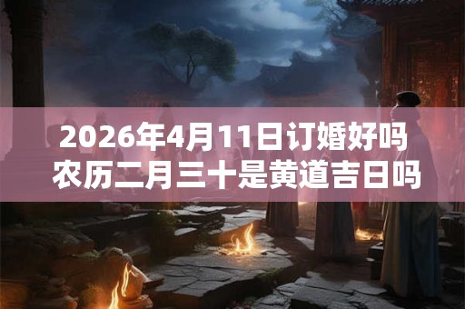 2026年4月11日订婚好吗 农历二月三十是黄道吉日吗