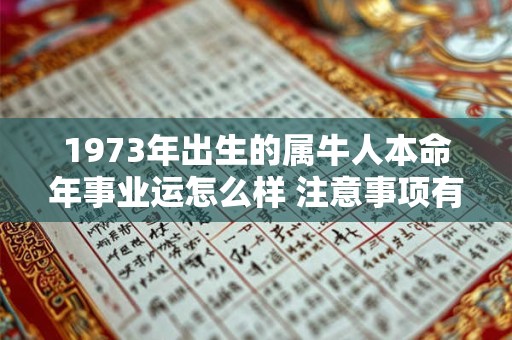 1973年出生的属牛人本命年事业运怎么样 注意事项有哪些