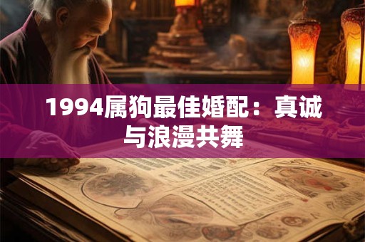 1994属狗最佳婚配：真诚与浪漫共舞