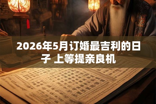 2026年5月订婚最吉利的日子 上等提亲良机 2026年5月订婚最吉利的日子 上等提亲良机