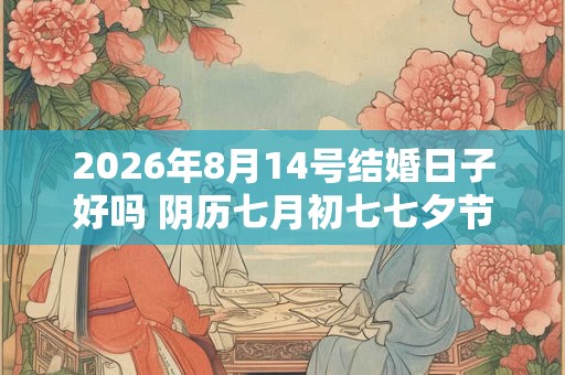 2026年8月14号结婚日子好吗 阴历七月初七七夕节宜嫁娶吗