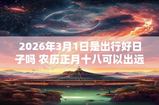 2026年3月1日是出行好日子吗 农历正月十八可以出远门吗 2026年3月1日是出行好日子吗 农历正月十八可以出远门吗