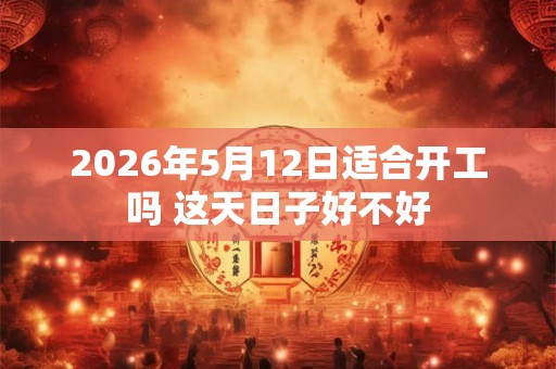 2026年5月12日适合开工吗 这天日子好不好