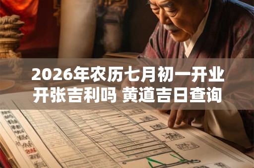 2026年农历七月初一开业开张吉利吗 黄道吉日查询 2026年农历七月初一开业开张吉利吗 黄道吉日查询