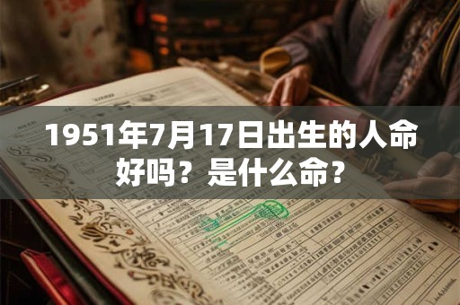 1951年7月17日出生的人命好吗?是什么命? 1951年7月17日出生的人命好吗?是什么命?