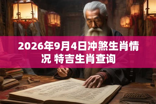 2026年9月4日冲煞生肖情况 特吉生肖查询 2026年9月4日冲煞生肖情况 特吉生肖查询