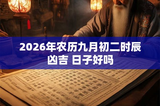 2026年农历九月初二时辰凶吉 日子好吗 2026年农历九月初二时辰凶吉 日子好吗