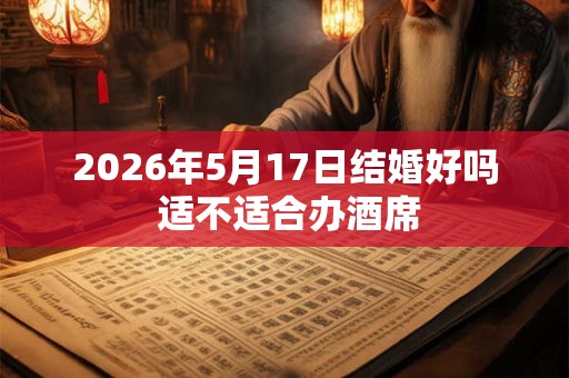 2026年5月17日结婚好吗 适不适合办酒席