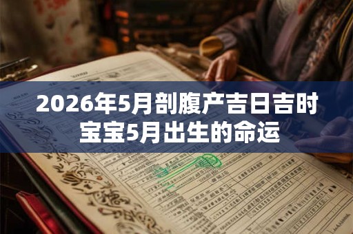 2026年5月剖腹产吉日吉时 宝宝5月出生的命运
