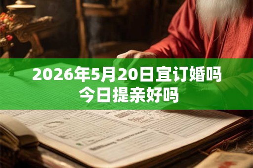 2026年5月20日宜订婚吗 今日提亲好吗