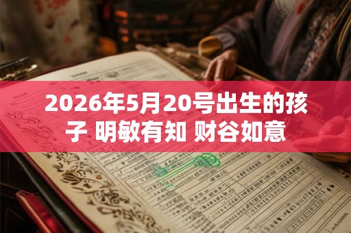 2026年5月20号出生的孩子 明敏有知 财谷如意