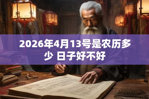 2026年4月13号是农历多少 日子好不好 2026年4月13号是农历多少 日子好不好