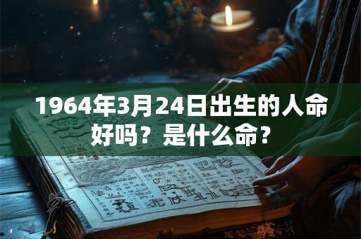 1964年3月24日出生的人命好吗?是什么命? 1964年3月24日出生的人命好吗?是什么命?