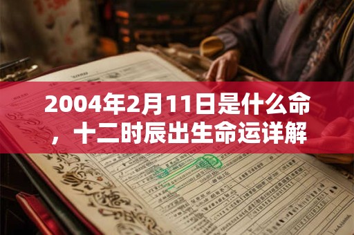 2004年2月11日是什么命，十二时辰出生命运详解