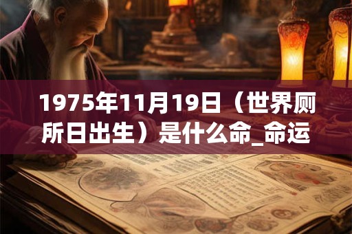 1975年11月19日（世界厕所日出生）是什么命_命运如何