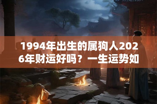 1994年出生的属狗人2026年财运好吗？一生运势如何？