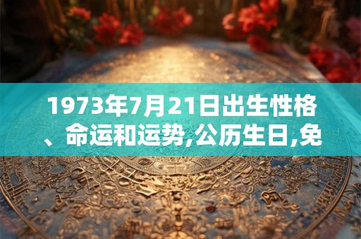 1973年7月21日出生性格、命运和运势,公历生日,免费算命 1973年7月21日出生性格、命运和运势,公历生日,免费算命
