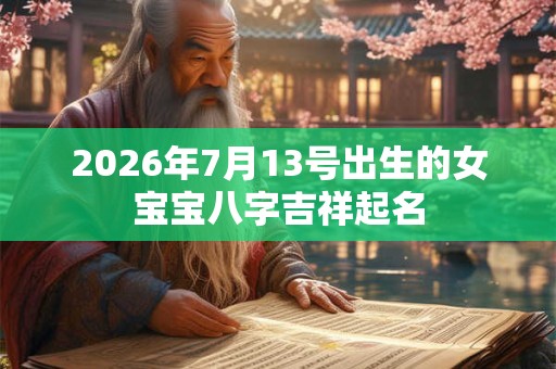 2026年7月13号出生的女宝宝八字吉祥起名