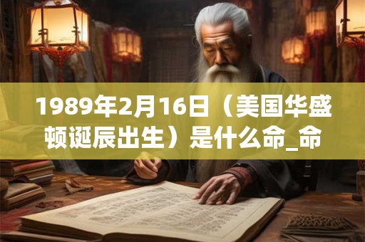 1989年2月16日（美国华盛顿诞辰出生）是什么命_命运如何