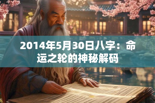 2014年5月30日八字:命运之轮的神秘解码 2014年5月30日八字:命运之轮的神秘解码
