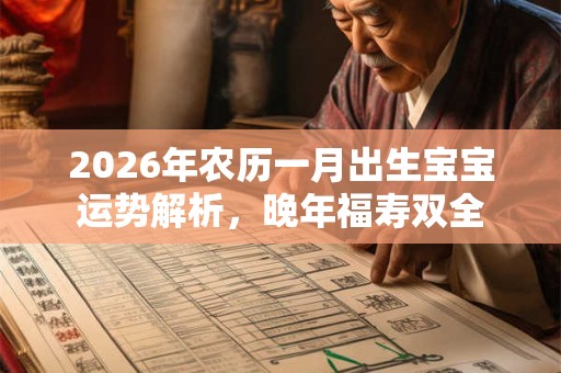 2026年农历一月出生宝宝运势解析,晚年福寿双全 2026年农历一月出生宝宝运势解析,晚年福寿双全