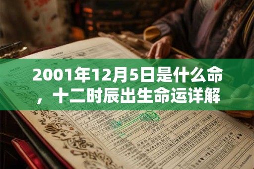 2001年12月5日是什么命,十二时辰出生命运详解 2001年12月5日是什么命,十二时辰出生命运详解