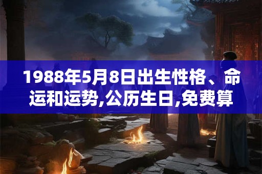 1988年5月8日出生性格、命运和运势,公历生日,免费算命