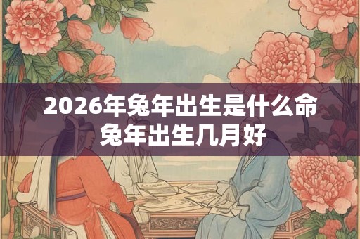 2026年兔年出生是什么命 兔年出生几月好 2026年兔年出生是什么命 兔年出生几月好