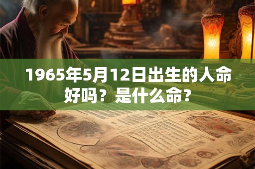 1965年5月12日出生的人命好吗?是什么命? 1965年5月12日出生的人命好吗?是什么命?