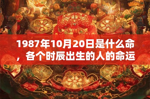 1987年10月20日是什么命，各个时辰出生的人的命运