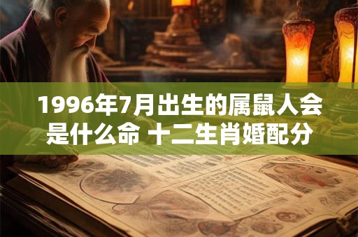 1996年7月出生的属鼠人会是什么命 十二生肖婚配分析！
