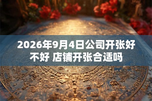 2026年9月4日公司开张好不好 店铺开张合适吗
