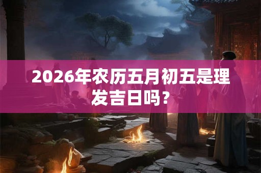2026年农历五月初五是理发吉日吗？