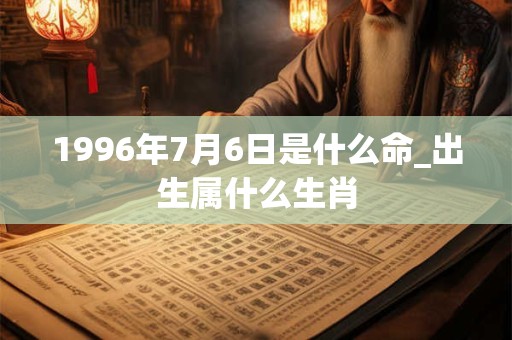 1996年7月6日是什么命_出生属什么生肖 1996年7月6日是什么命_出生属什么生肖