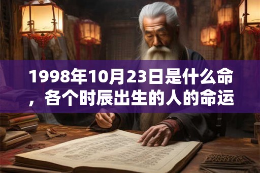 1998年10月23日是什么命,各个时辰出生的人的命运 1998年10月23日是什么命,各个时辰出生的人的命运