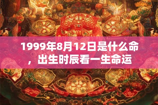 1999年8月12日是什么命，出生时辰看一生命运