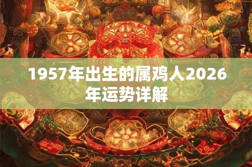 1957年出生的属鸡人2026年运势详解