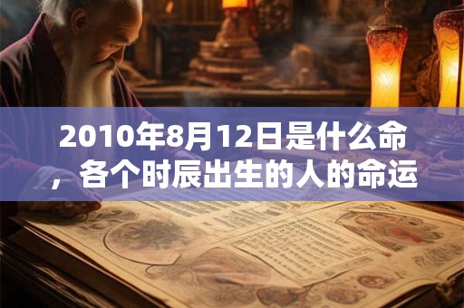 2010年8月12日是什么命,各个时辰出生的人的命运 2010年8月12日是什么命,各个时辰出生的人的命运