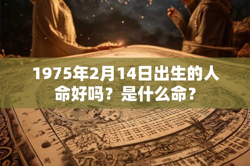 1975年2月14日出生的人命好吗?是什么命? 1975年2月14日出生的人命好吗?是什么命?