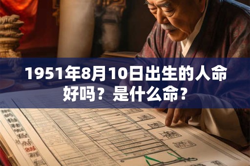 1951年8月10日出生的人命好吗？是什么命？